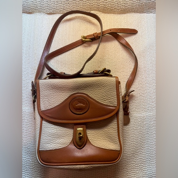 Dooney & Bourke Handbags - Dooney & Bourne Vintage Satchel in British Tan and Bone
